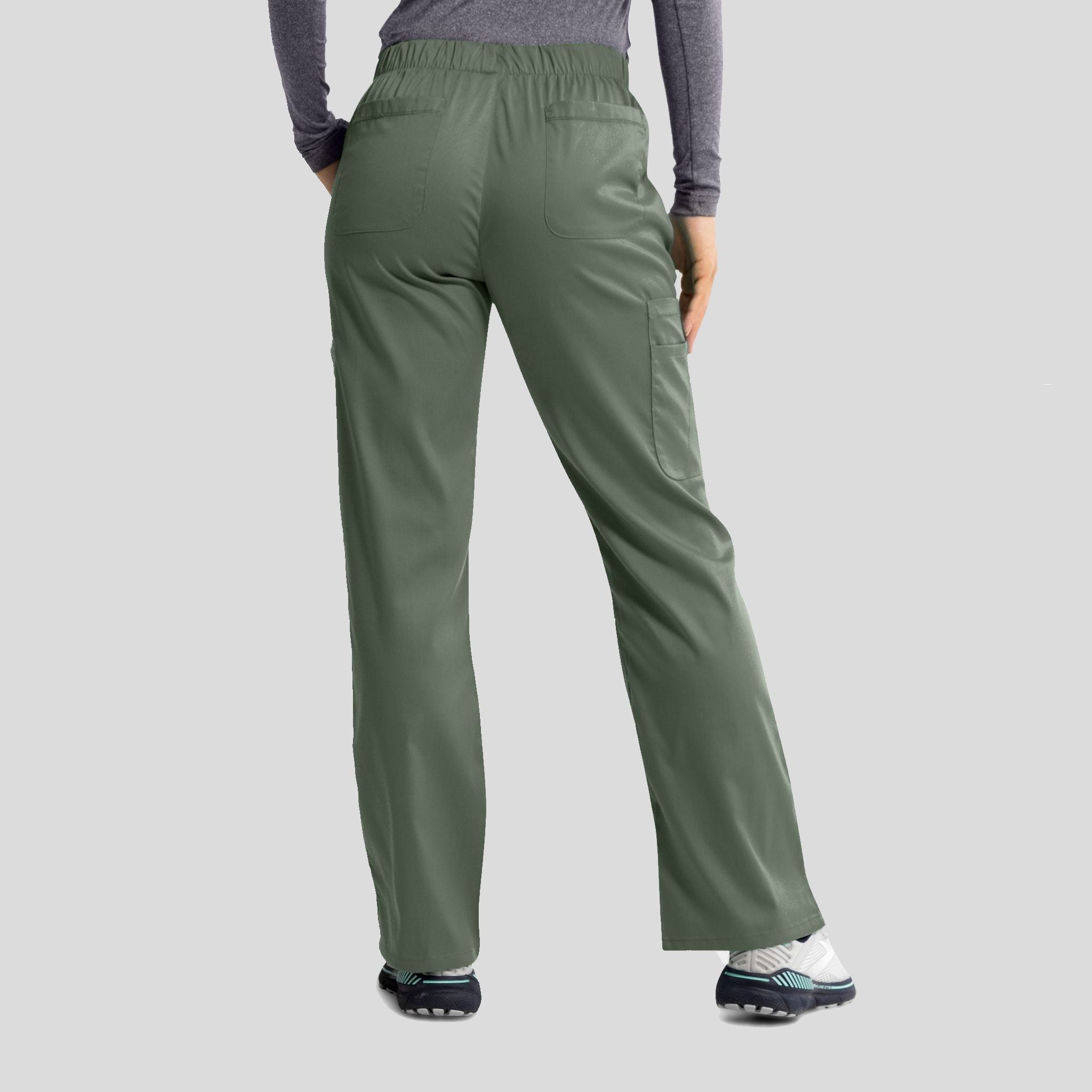 Womenโs Elastic Waist Pant | Olive