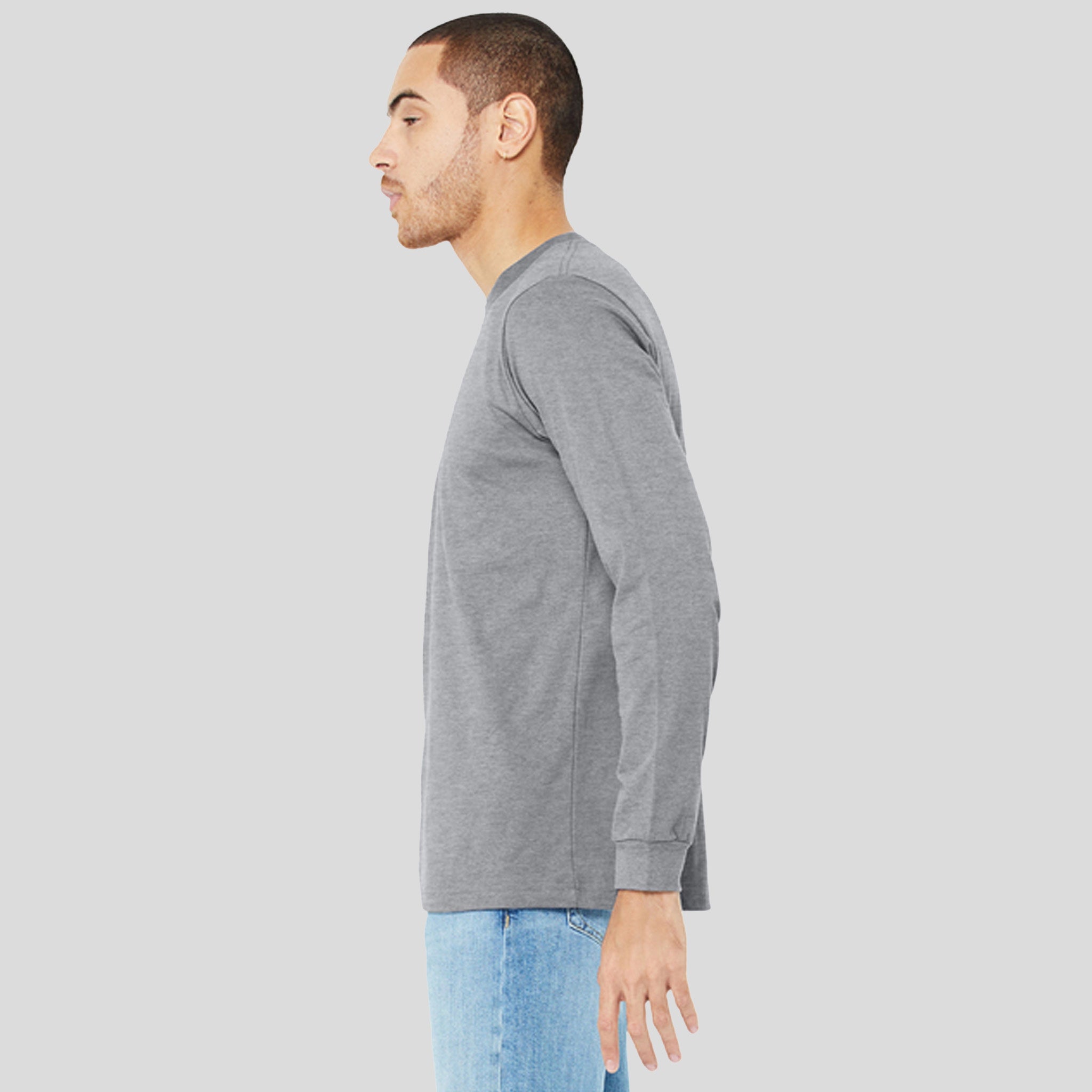 Unisex Heather CVC Long Sleeve Tee | Athletic Heather