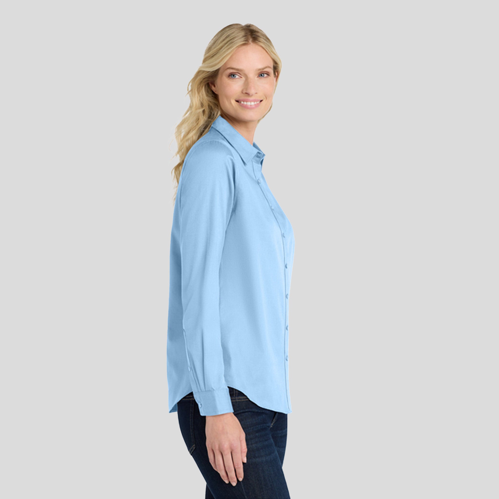 Women's Long Sleeve SuperPro React β’ | Cloud Blue