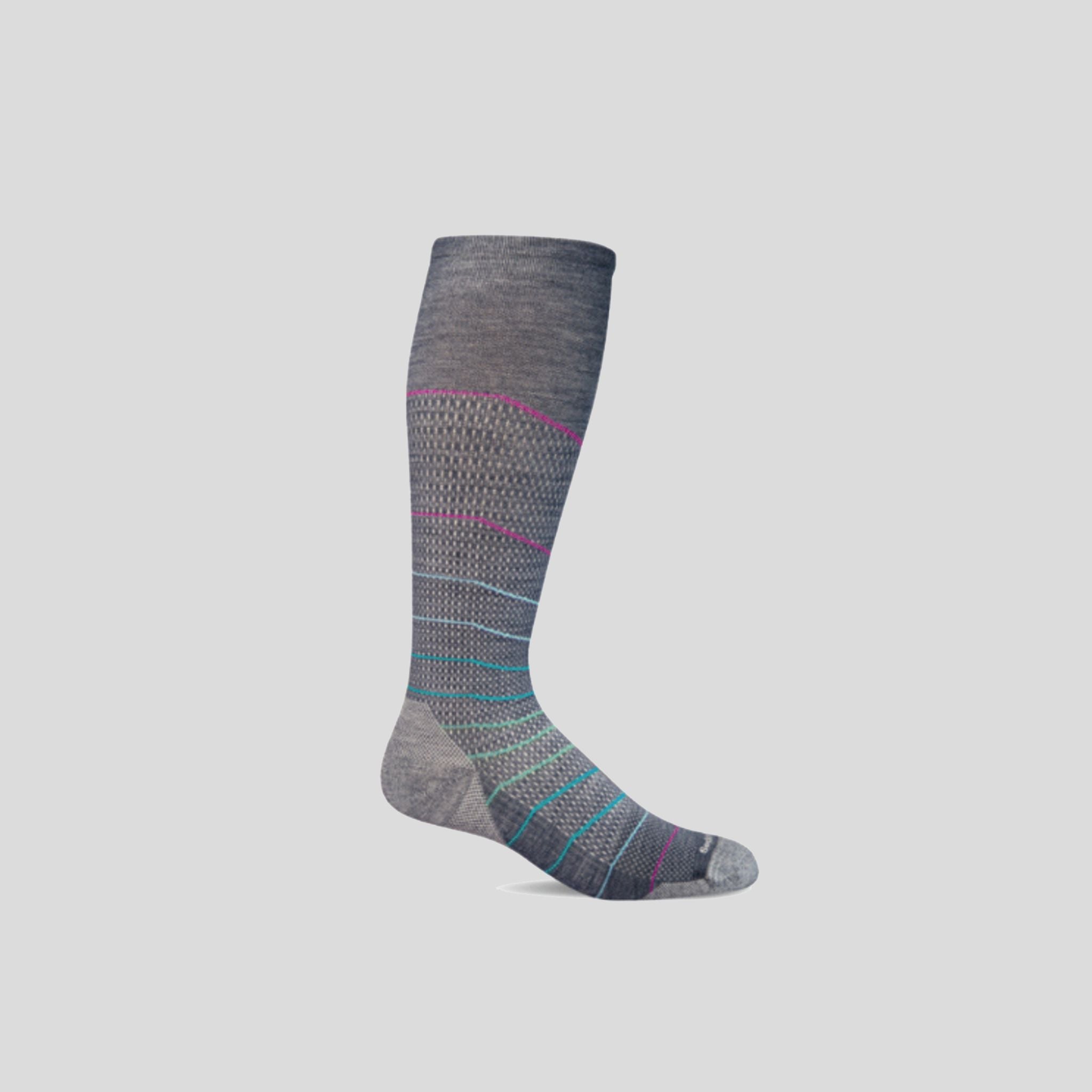 Interval Knee High Firm Graduated Compression Socks | Denim