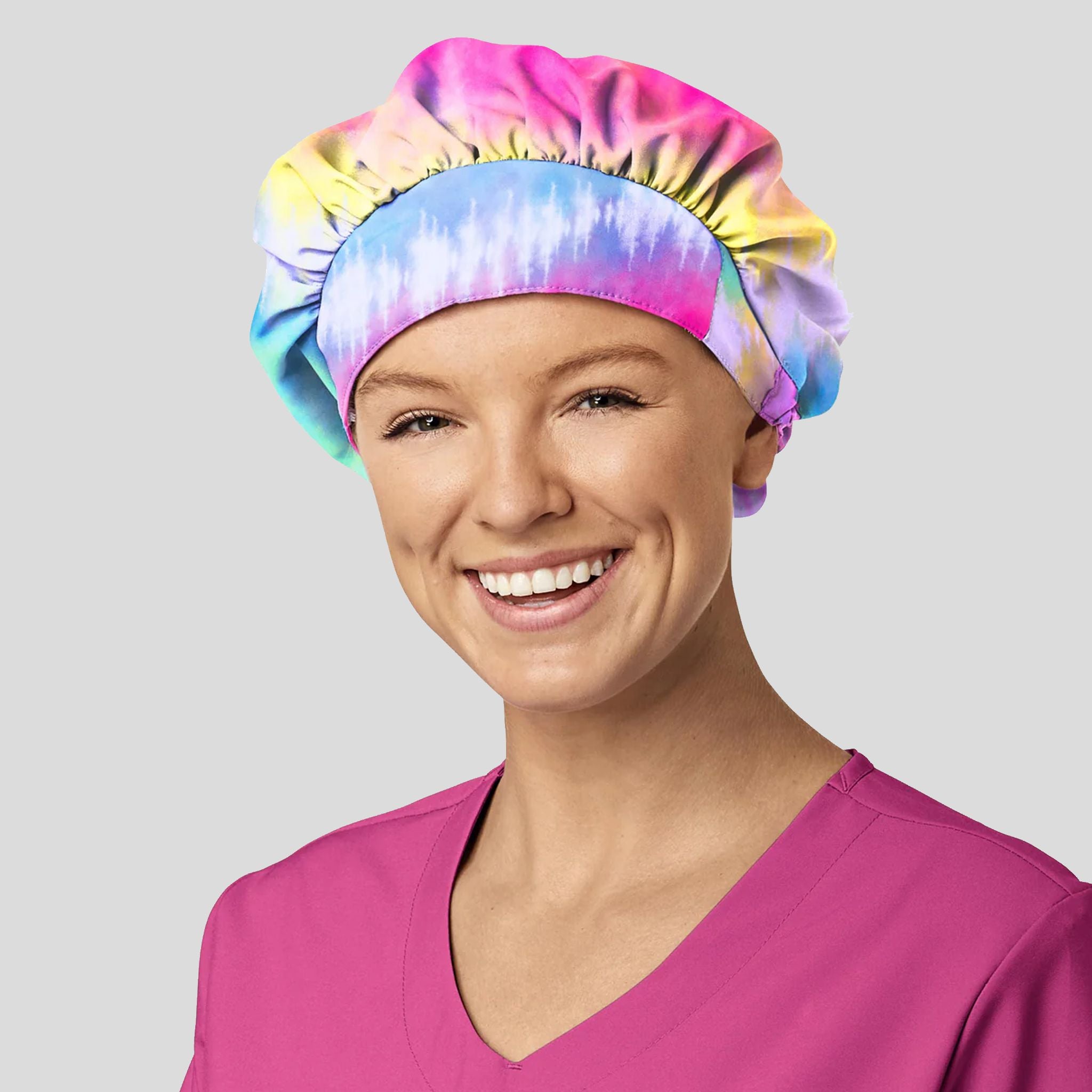 Zoe+Chloe Print Bouffant Scrub Cap | Chasing Raibows