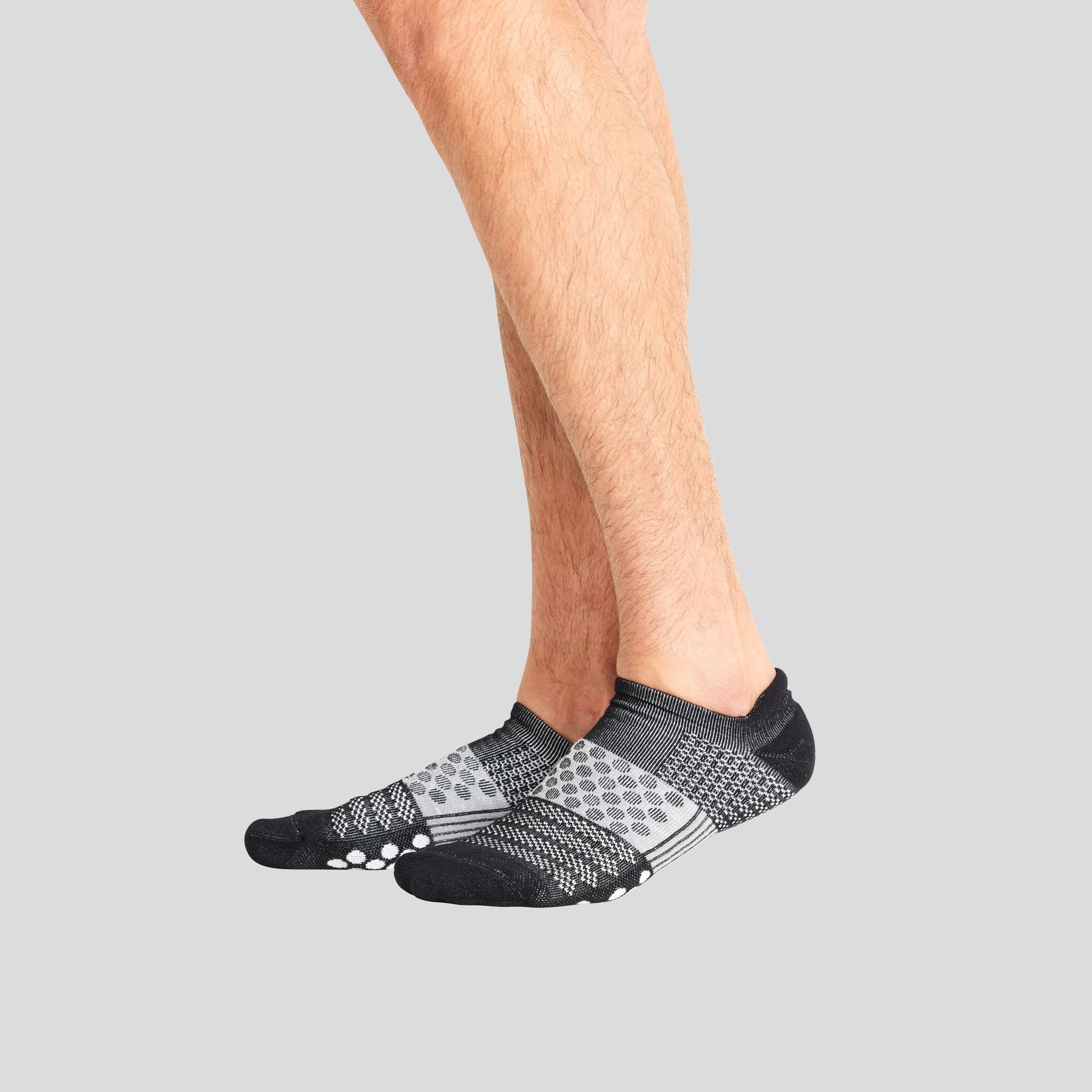 Hustle Athletic Ankle Sock | Black/Grey/White