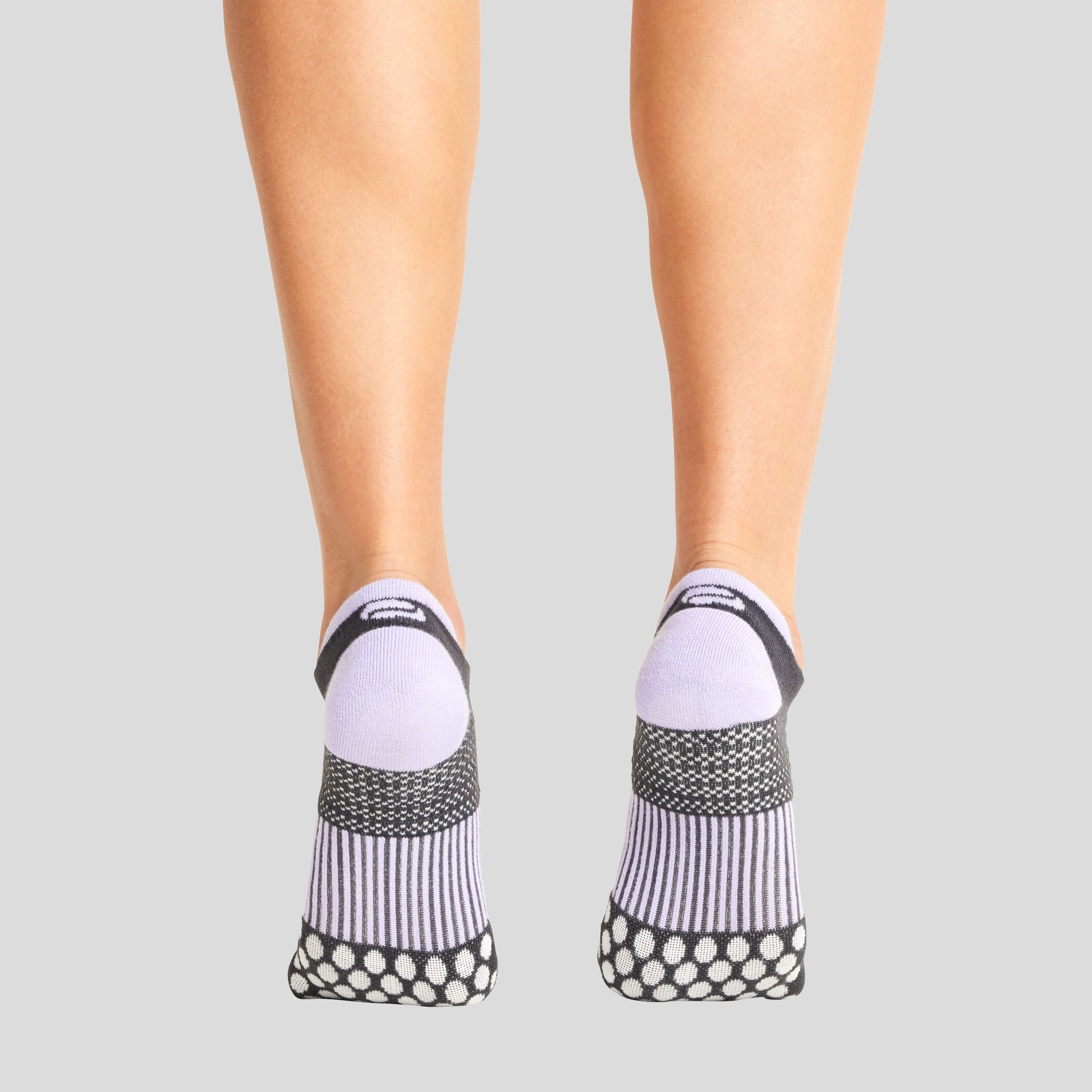 Hustle Athletic Ankle Sock | Pewter/Lavender
