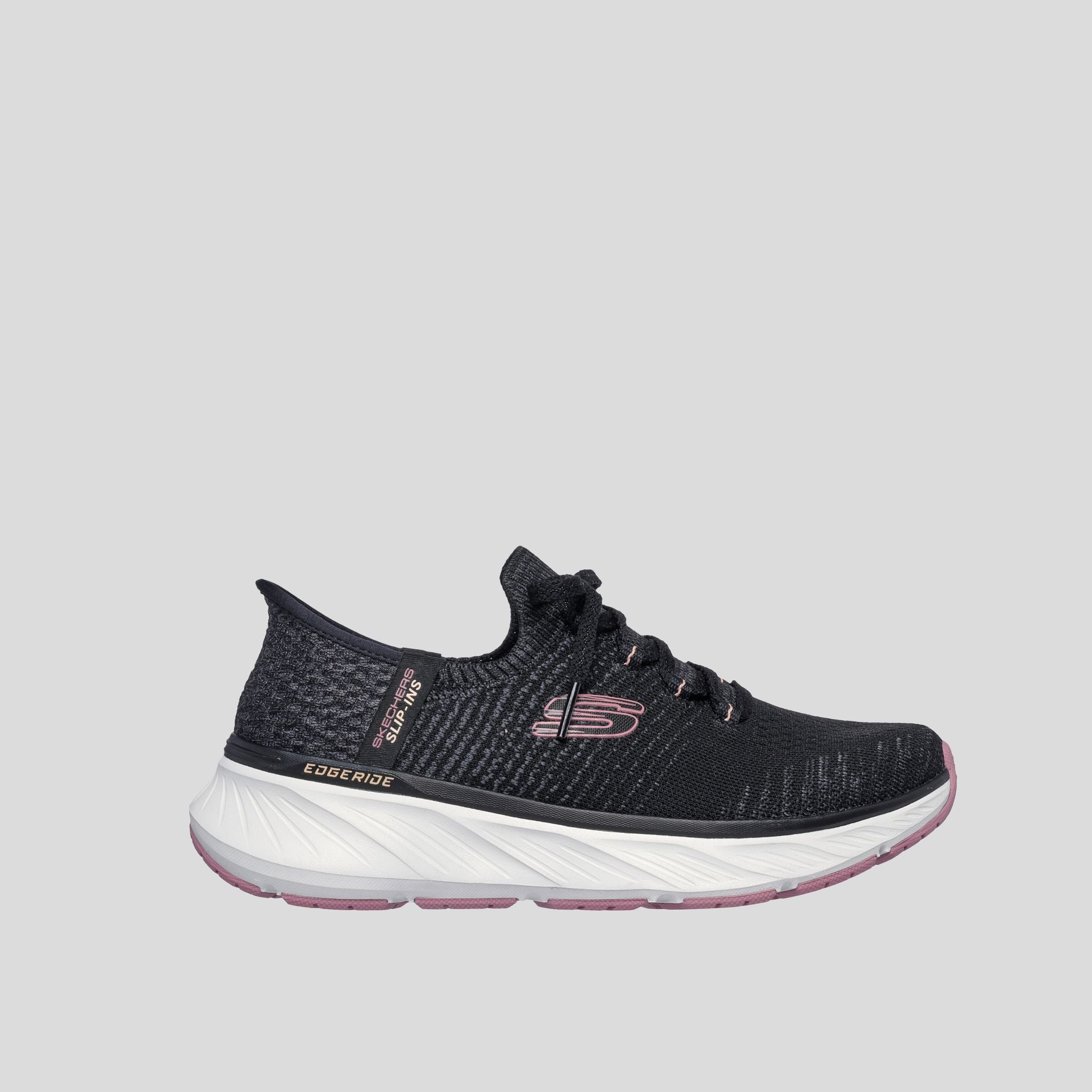 Skechers Slip-ins Relaxed Fit: Edgeride | Black/Pink