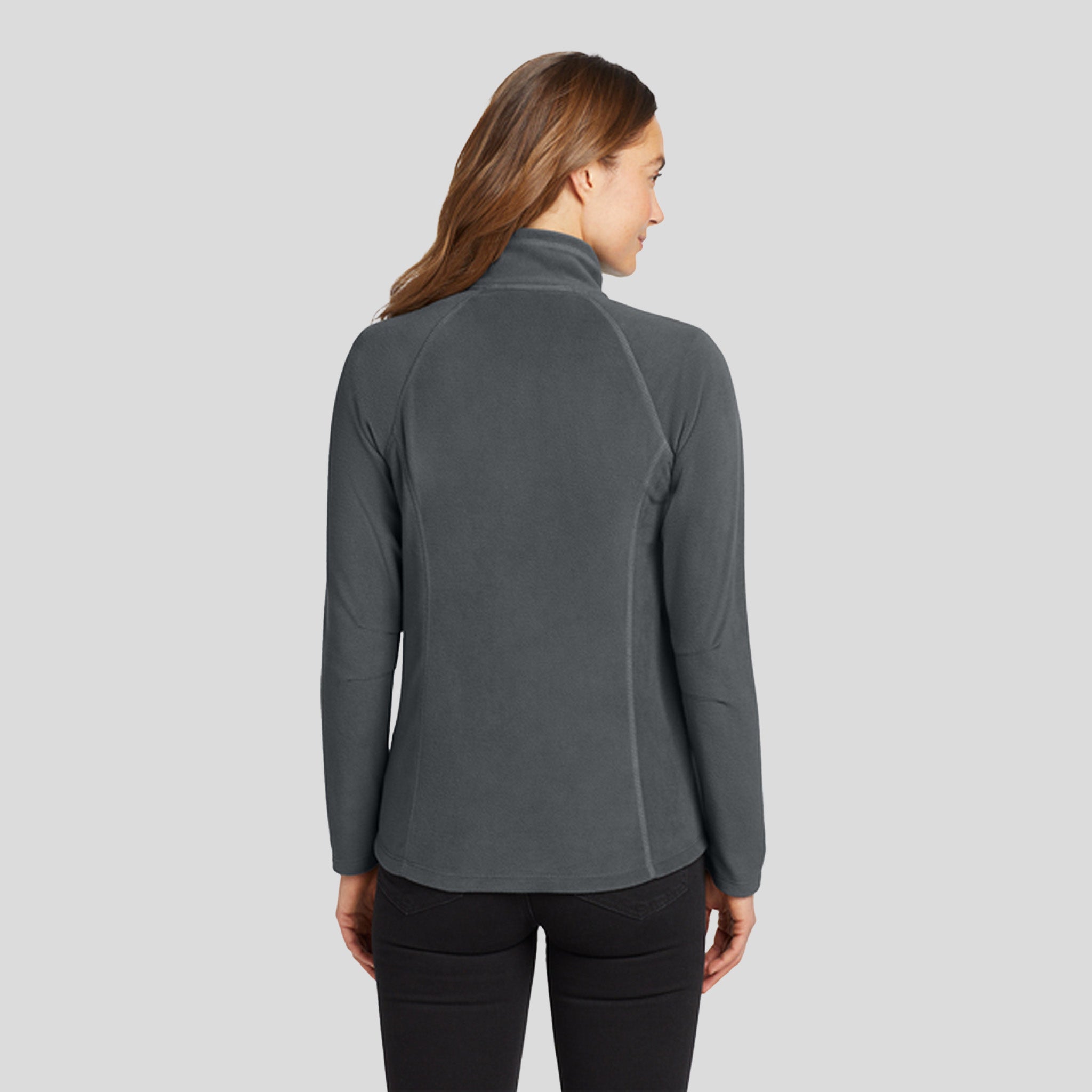 Women's Full-Zip Microfleece Jacket | Grey Steel