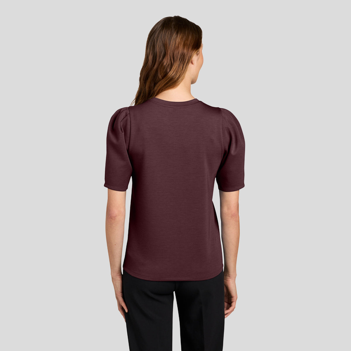 Women’s Short Sleeve Lite Spacer Top | Dark Raisin