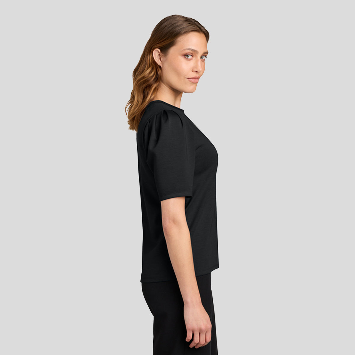 Women’s Short Sleeve Lite Spacer Top | Deep Black